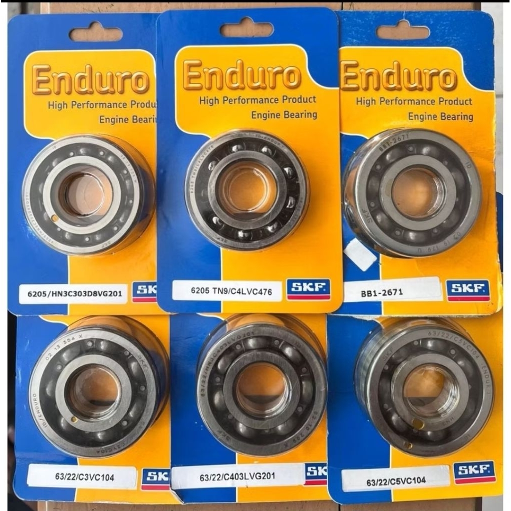 [ JAMIN ASLI ] BANTALAN BOLA SKF ENDURO ASKRUK NINJA 2T 6205 C3 C4 KERAMIK 63/22 BB1-3260 C3 KERAMIK