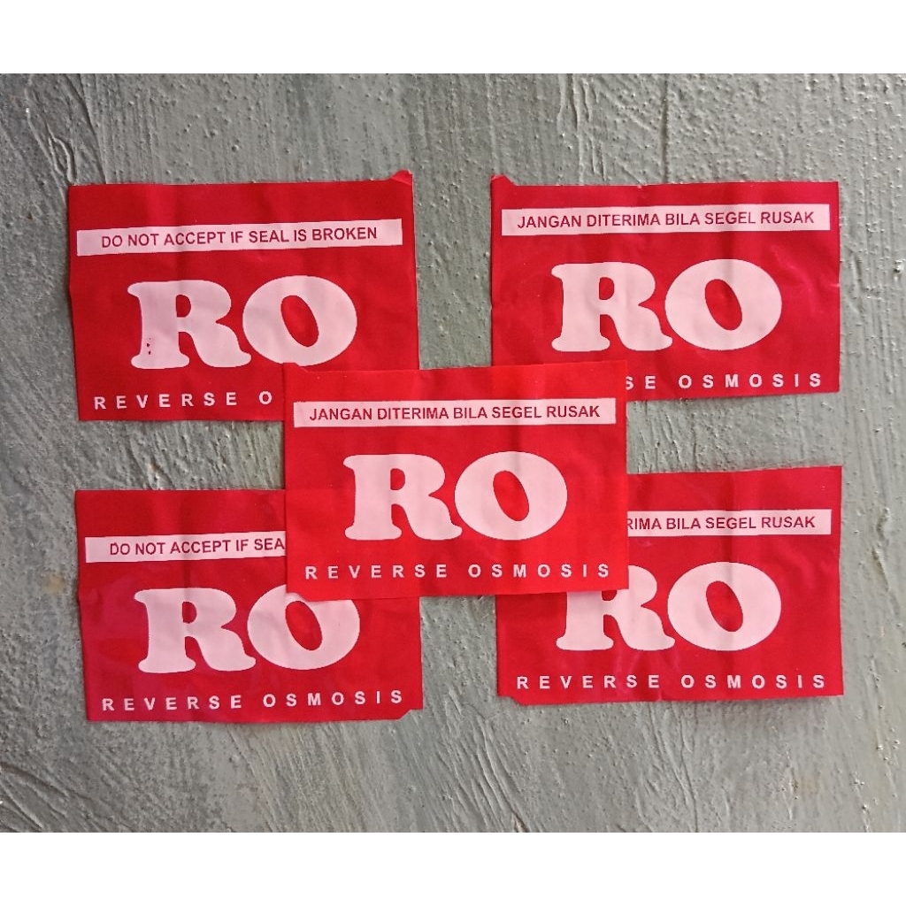 Segel Galon RO Merah 1000 PCS/Segel RO/segel galon 19ltr