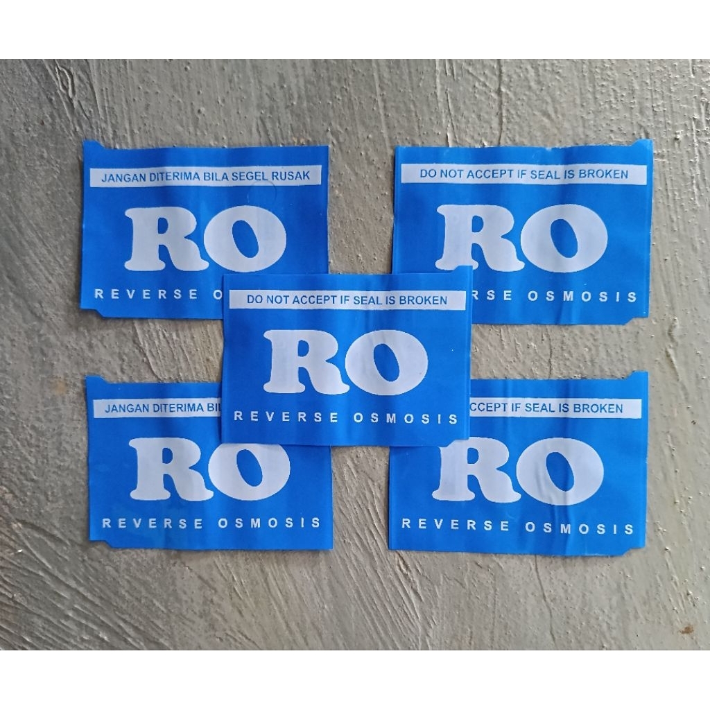 Segel RO warna Biru isi 1000 pcs/segel RO/segel galon 19ltr