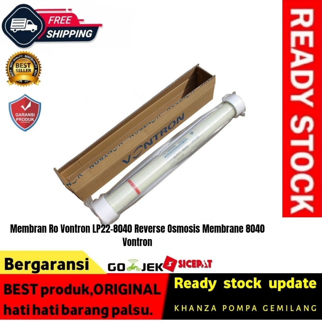Membran Ro Vontron LP22-8040 Reverse Osmosis Membrane 8040 Vontron