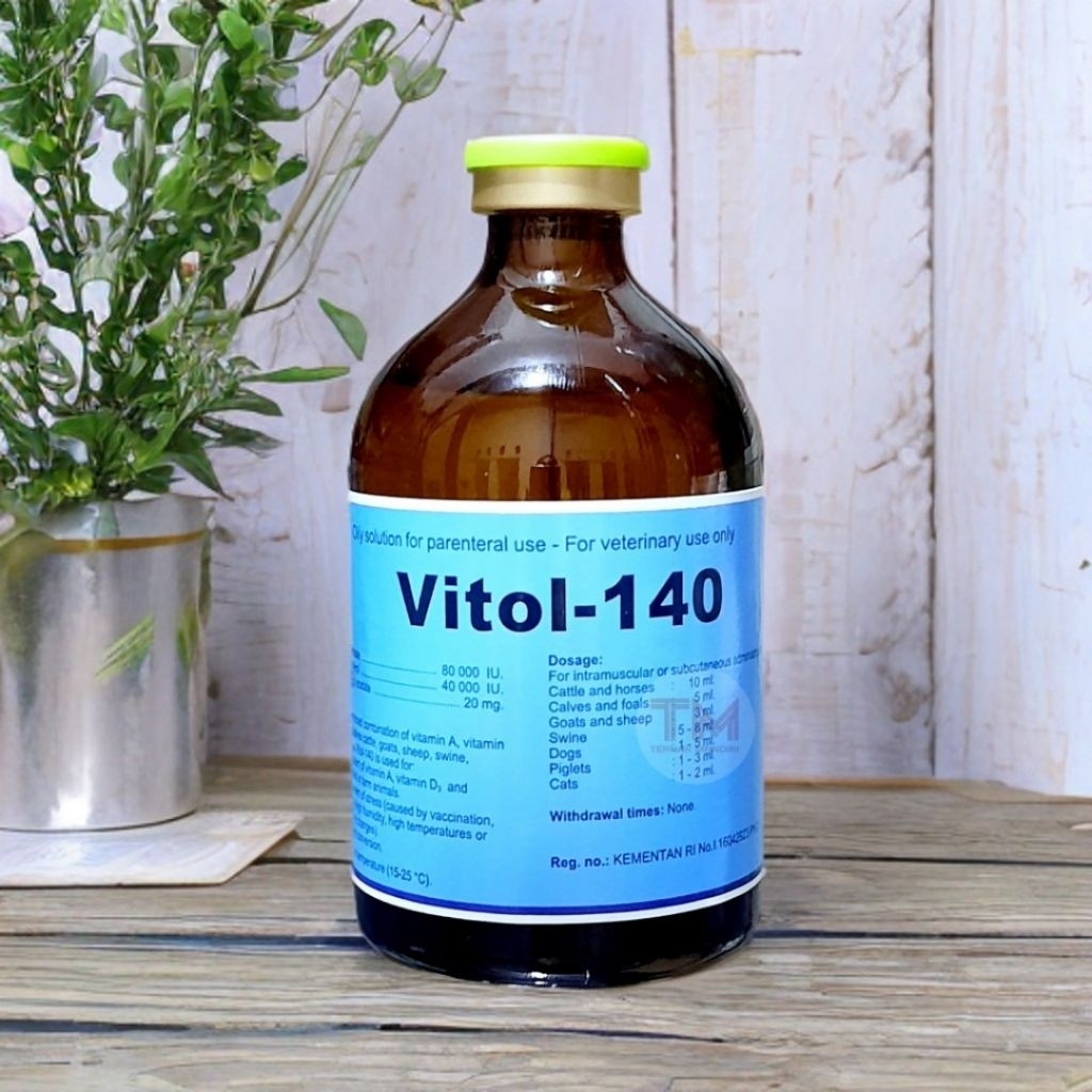 VITOL 140 100ml Original Vitamin ADE Memperbaiki Kondisi Produktivitas Hewan