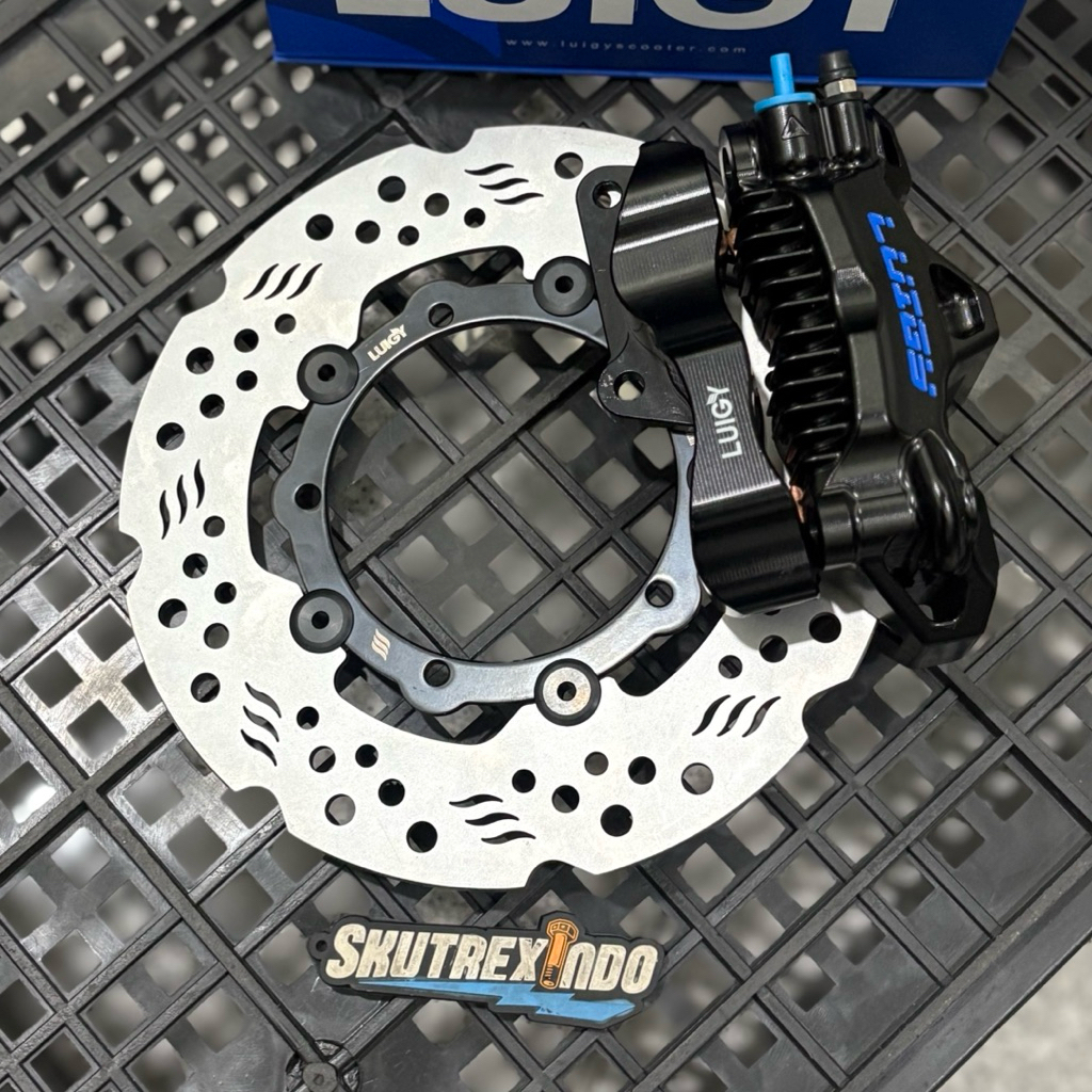 Paket Caliper Luigy XR-09 Black + Discbrake Luigy FR-05 215mm Vespa Sprint Primavera