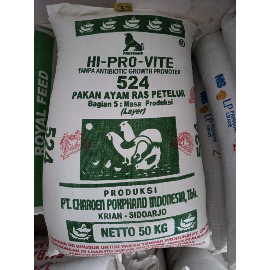 ( 50 Kg ) Hi Pro Vite 524. Pakan Ayam Petelur
