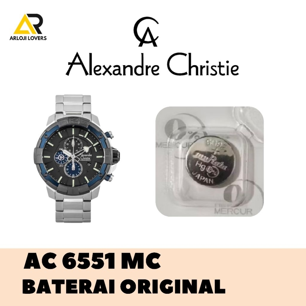 Baterai Jam Alexandre Christie AC6551MC Original