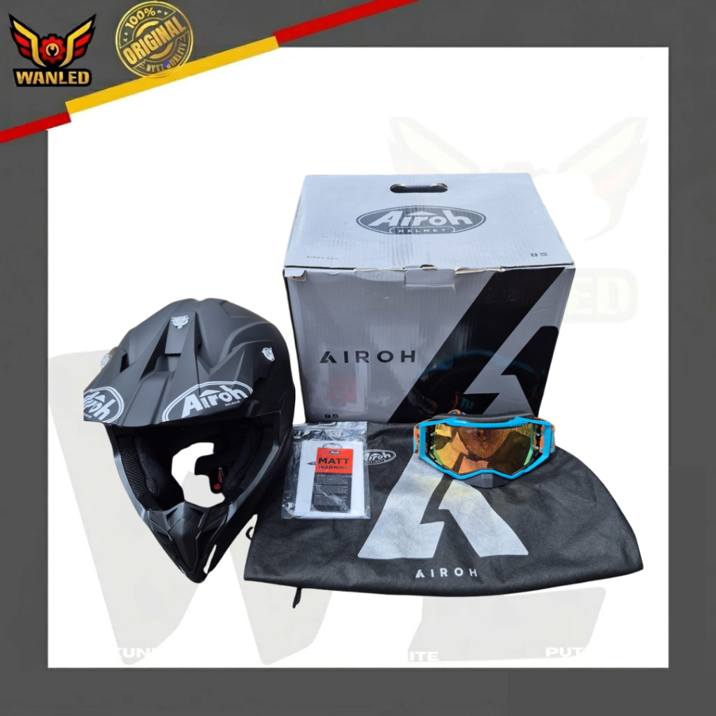 Helm Cross Airoh Wraap Black