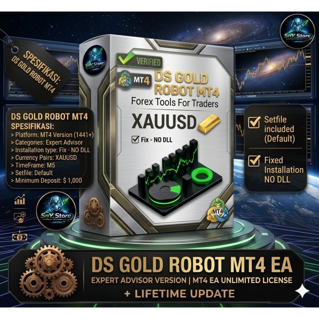 Expert Advisor DS Gold Robot Trading EA MT4 v4.0 Fix Nodll