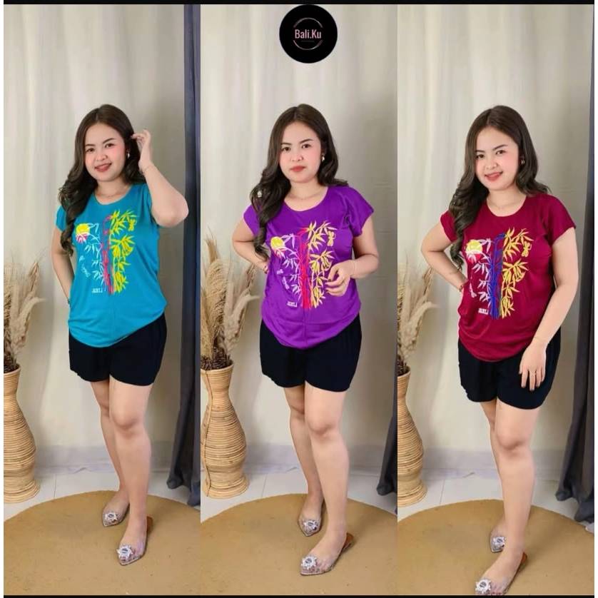 Baju Atasan Kaos Bambu Bali L Kain Halus