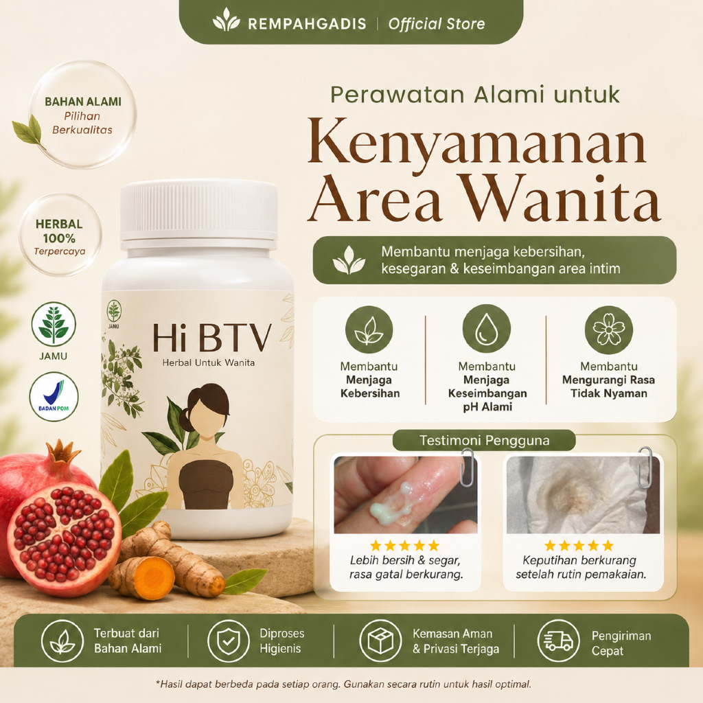 Hi BTV Magic Herbal Wanita Premium | Minuman Herbal Rempah Alami Original
