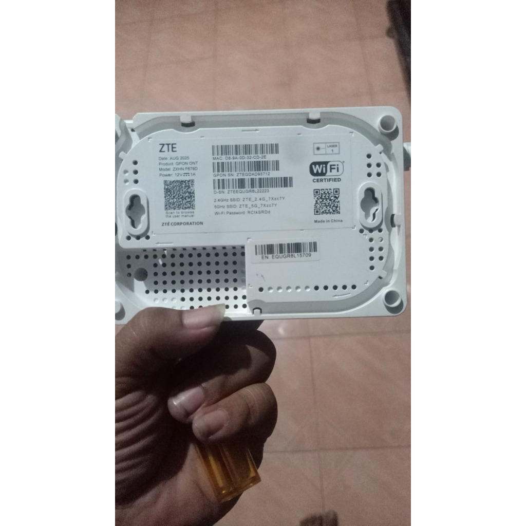 ZTE F679D Port Biru Dual Band
