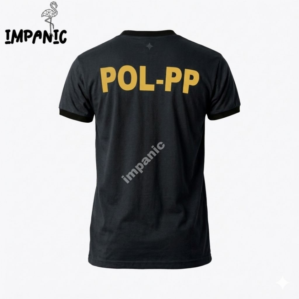 Kaos Pol PP Hitam - Baju Kaos Pol PP Hijau - Kaos Logo Pol PP