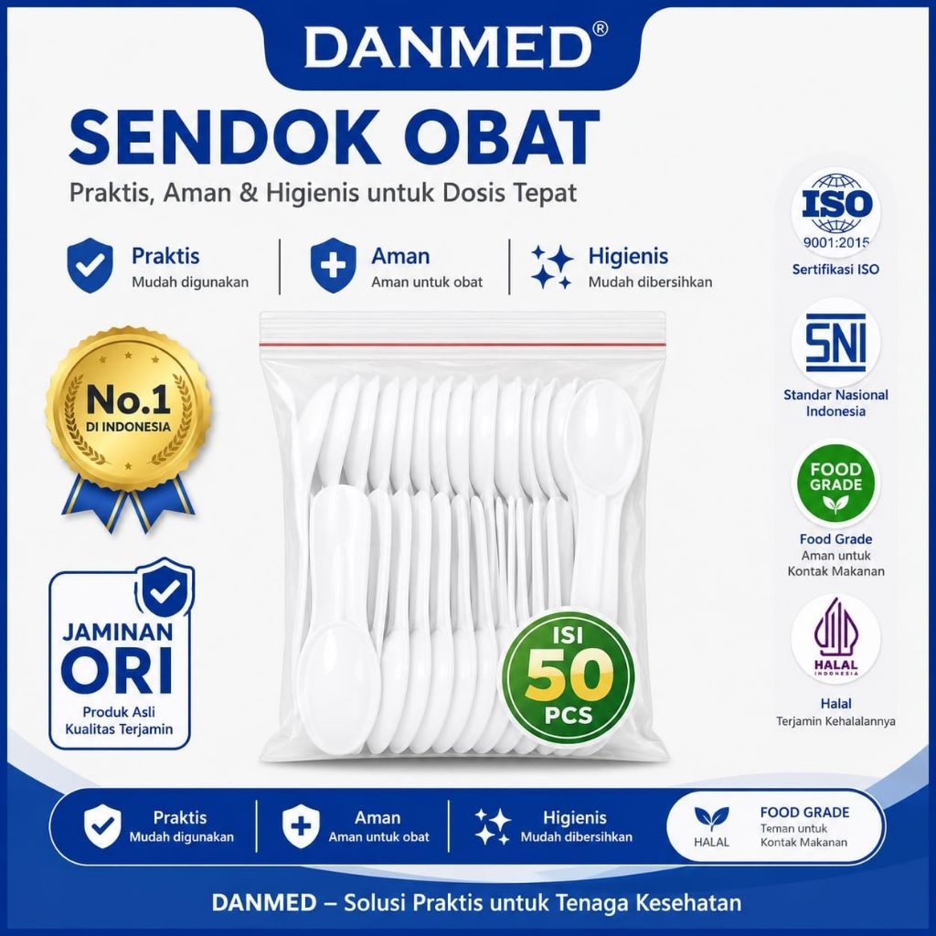SENDOK TAKAR 5 ML ISI 50 PCS