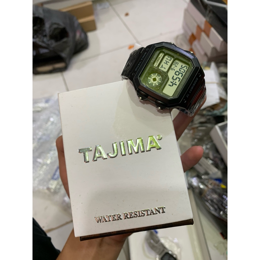 JAM TANGAN TAJIMA ORIGINAL TAHAN AIR RANTAI DIGITAL 2090