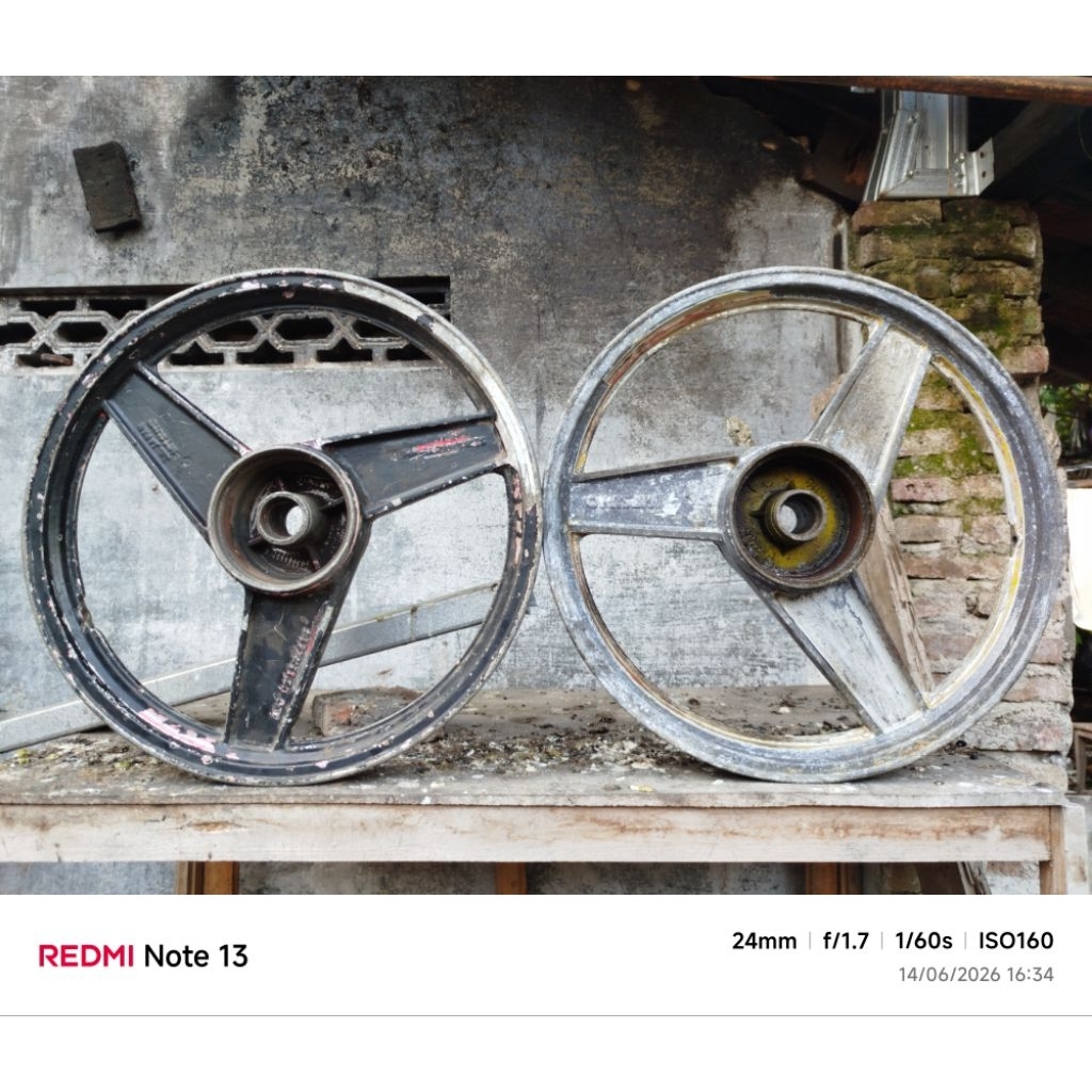 Velg palang 3 original mitsuyo Japan Astrea grand/Supra x lama dobel tromol
