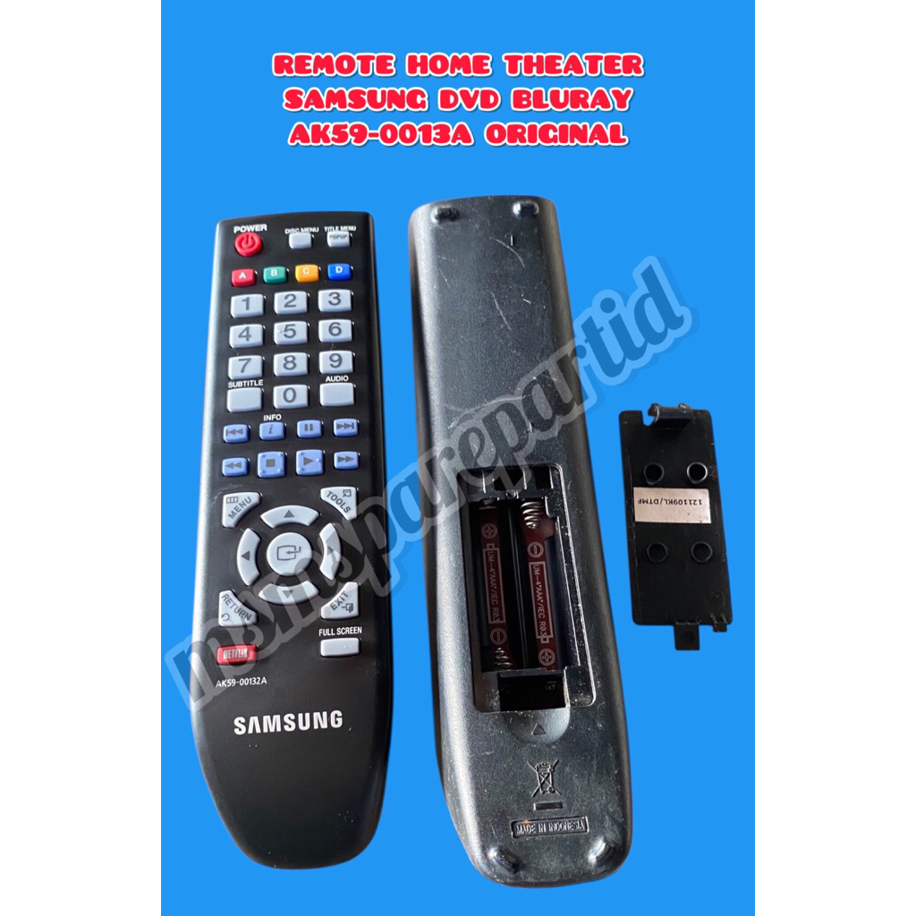 REMOTE HOME THEATER SAMSUNG DVD BLURAY AK59-0013A ORIGINAL