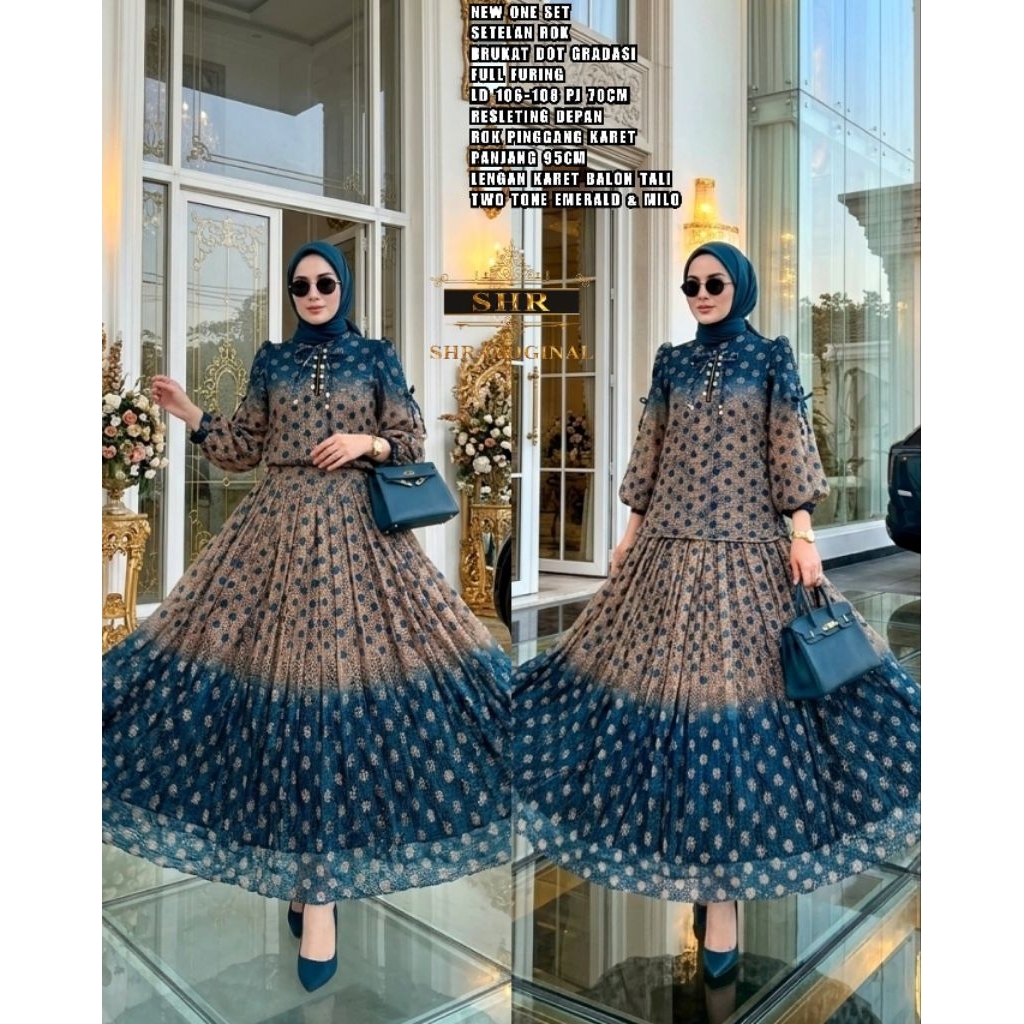 NEW READY  SET ROK SELIR CINTA GRADASI DOT BRUKAT BY SHR ORI