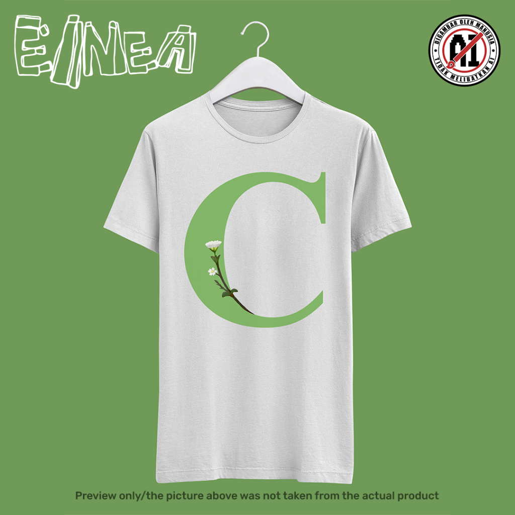 Floral Monogram T-shirt by EINEA | Cerastium arvense
