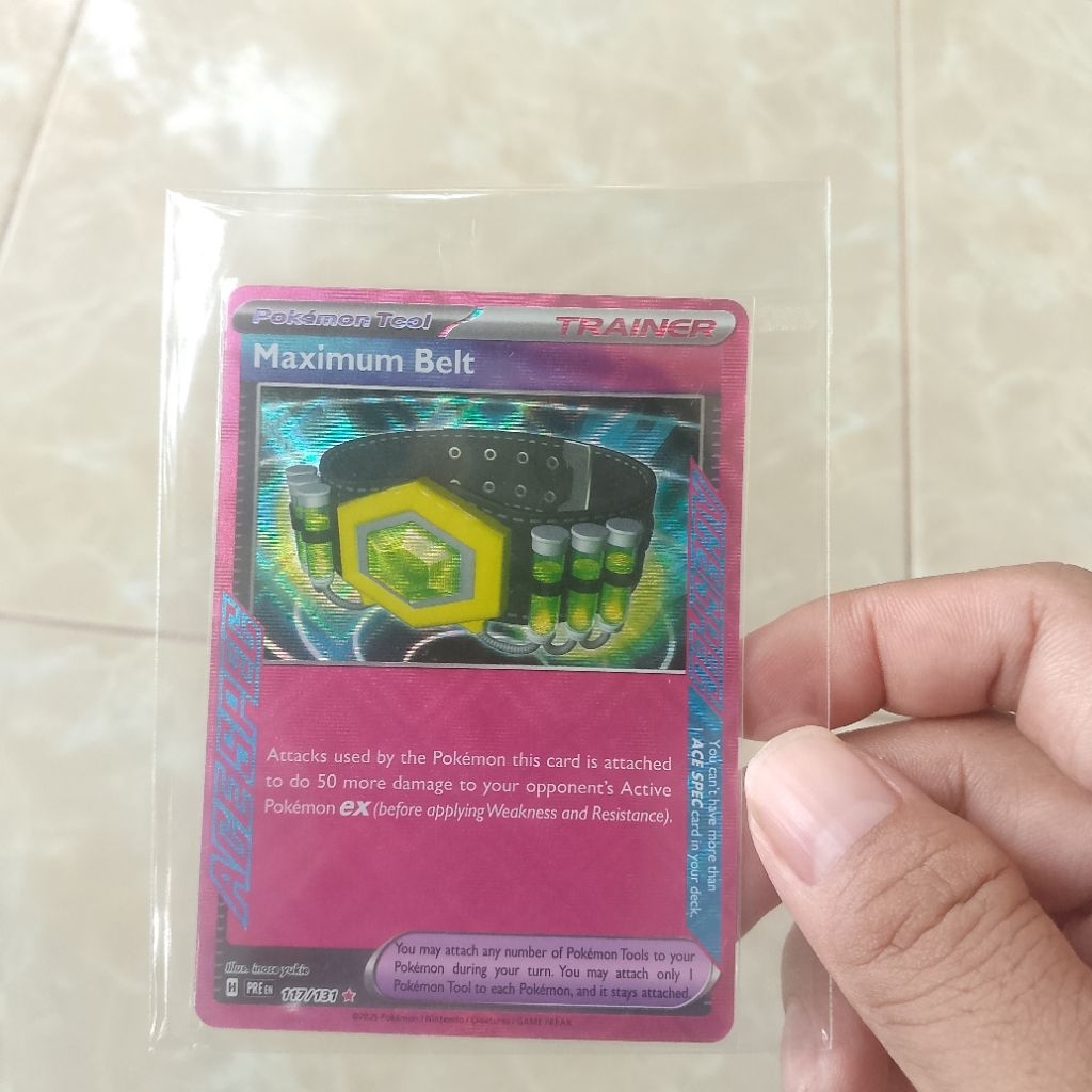 Sabuk Maksimum ACE SPEC Kartu Pokemon Bahasa Inggris