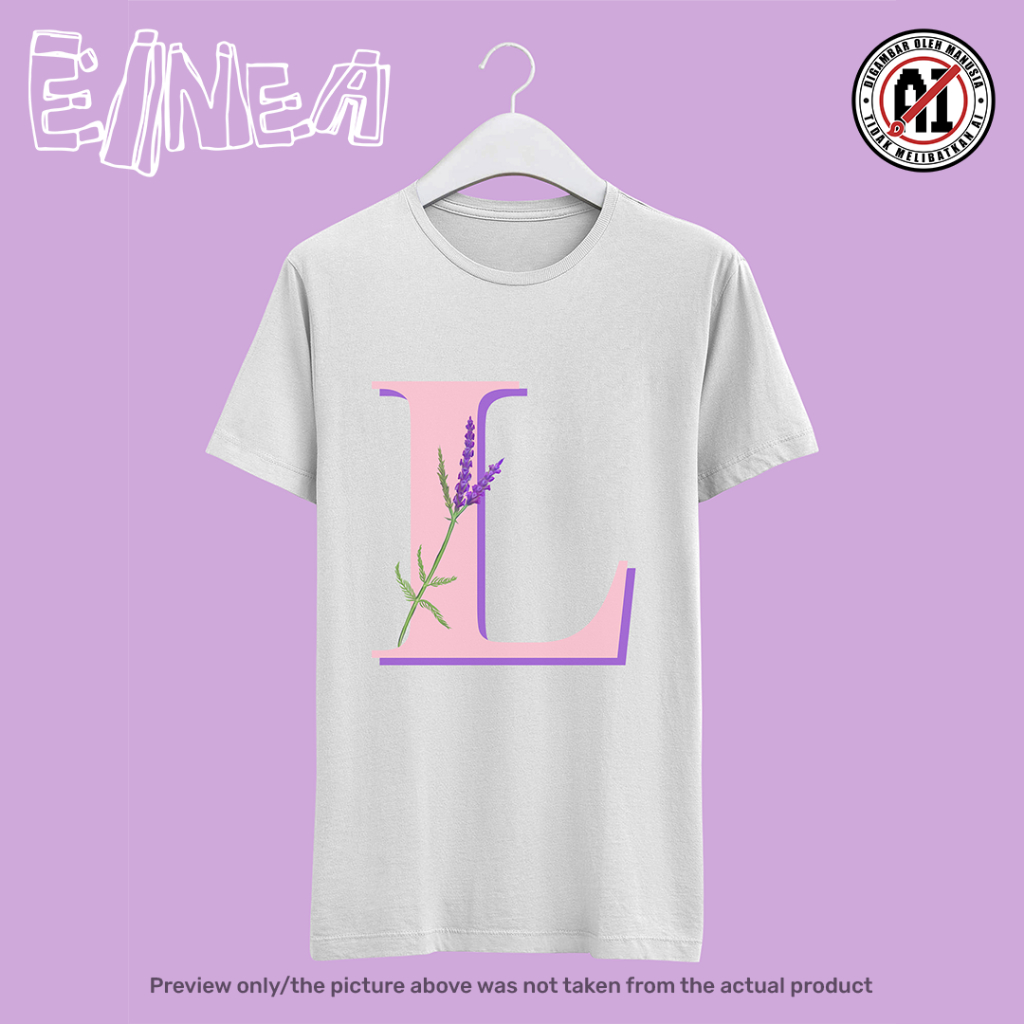 Floral Monogram T-shirt by EINEA | Lavandula minutolii