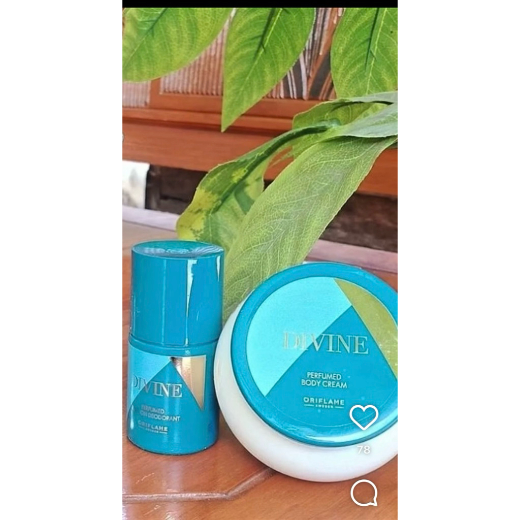 Divine set body cream + deodorant promo murah divine Oriflame