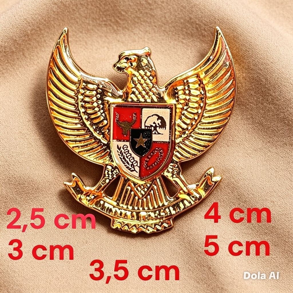 PIN GARUDA FIBER RESIN UKURAN 5 cm 4 cm 3,5, 3 cm, 2,5 cm