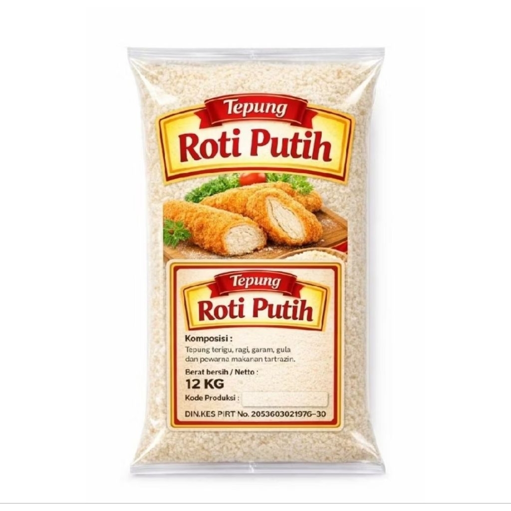 Tepung Roti Putih 12 kg / Tepung Panir Putih 10 kg