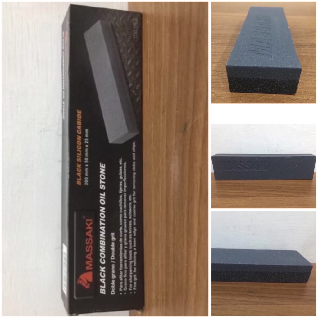 MASSAKI 8”inci batu GOSOK asahan pisau 8 inci batu asah pisau batu gosok pisau knife stone sharpenin