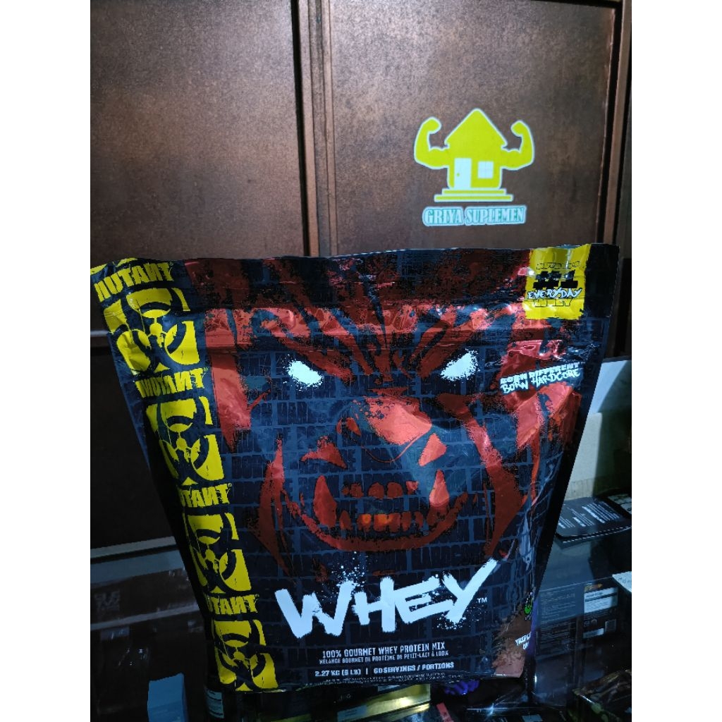 Mutant Whey Protein 5 Lbs (2,27kg) Suplemen Susu Whey Protein