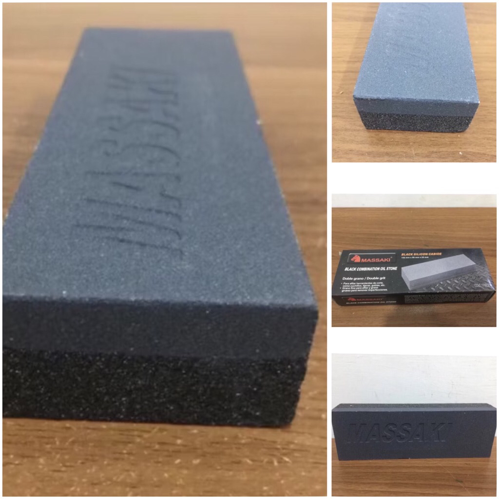 MASSAKI 6”inci batu GOSOK asahan pisau ( 15cm ) 6 inci batu asah pisau batu gosok pisau knife stone 