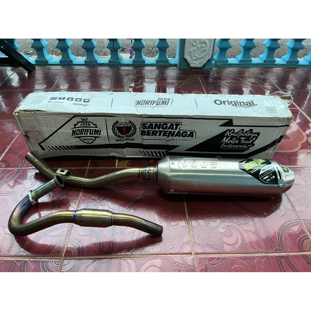 Knalpot Norifumi Rocket 4 Titanium Original WR155