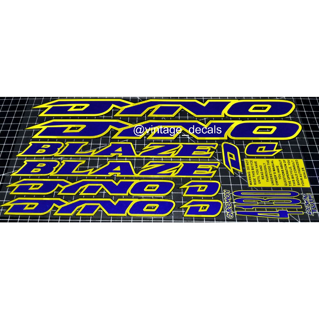 decals replacement BMX Dyno BLAZE