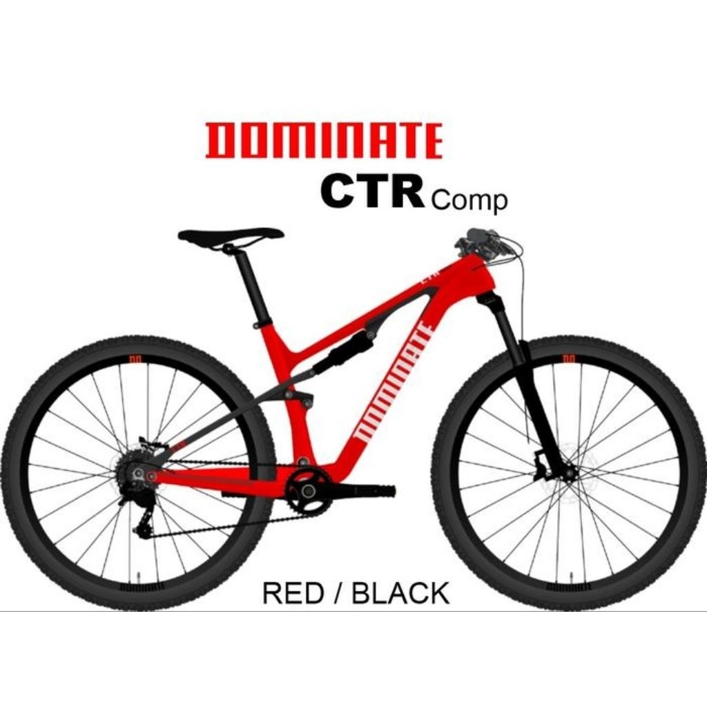 [SIZE S] DOMINATE CTR COMP 29"er Carbon Fullike Sepeda MTB Full Suspension Shimano Deore M5100 1x11 