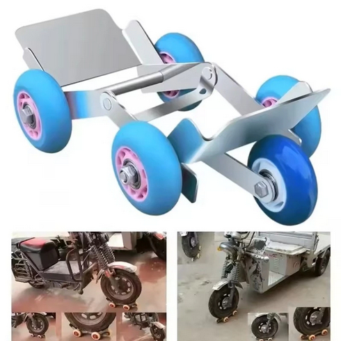 Troli Motor Magic Alat Dorong Motor Roda Trailer Sepeda Motor Ban Darurat