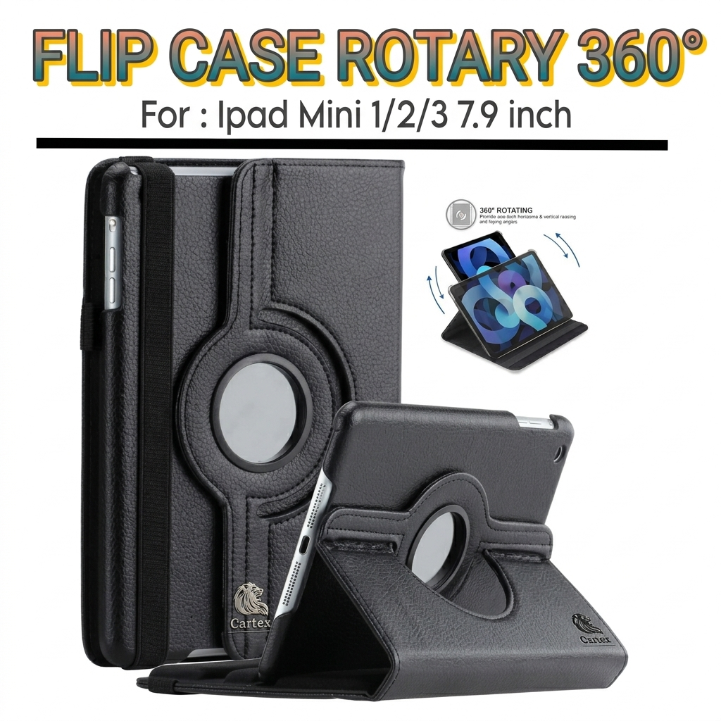 Case Rotary Ipad Mini 1 2 3 7.9"inch / Case ipad Mini 2 / Case ipad Mini 3 / Casing ipad Mini 2 / Ca