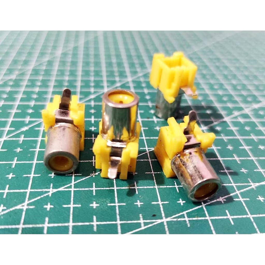 soket RCA 1 port kuning 1pin new