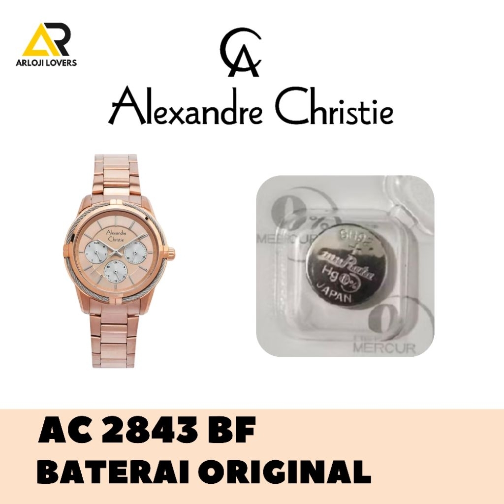 Baterai Jam Alexandre Christie AC2843BF Original