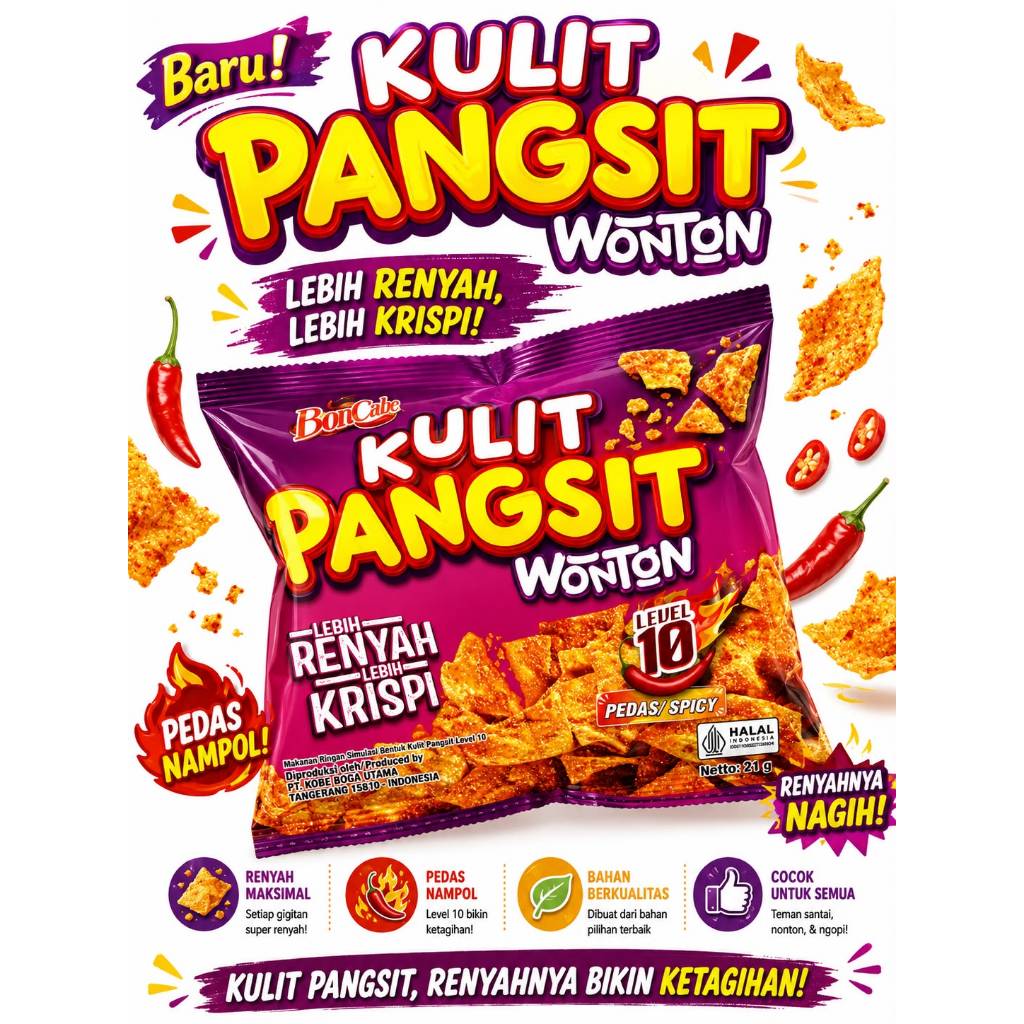 Boncabe Kulit Pangsit - Level 10