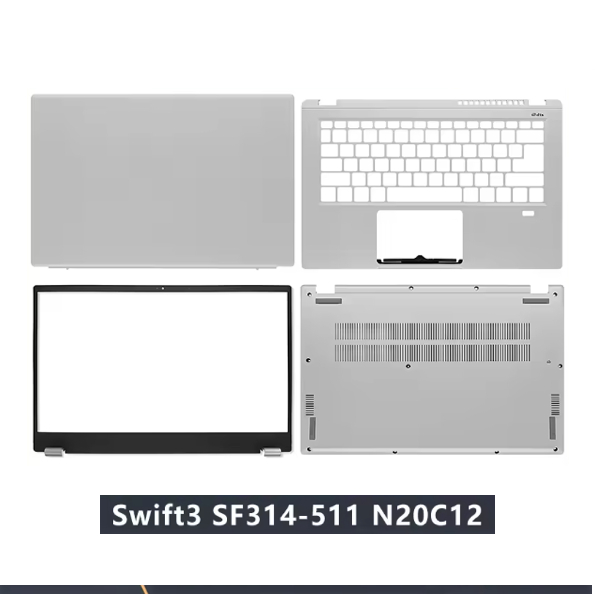 Casing Acer Swift 3 SF314-511 N20C12 LCD Back Cover Front Bezel Palmrest Bottom Case Laptop Frames