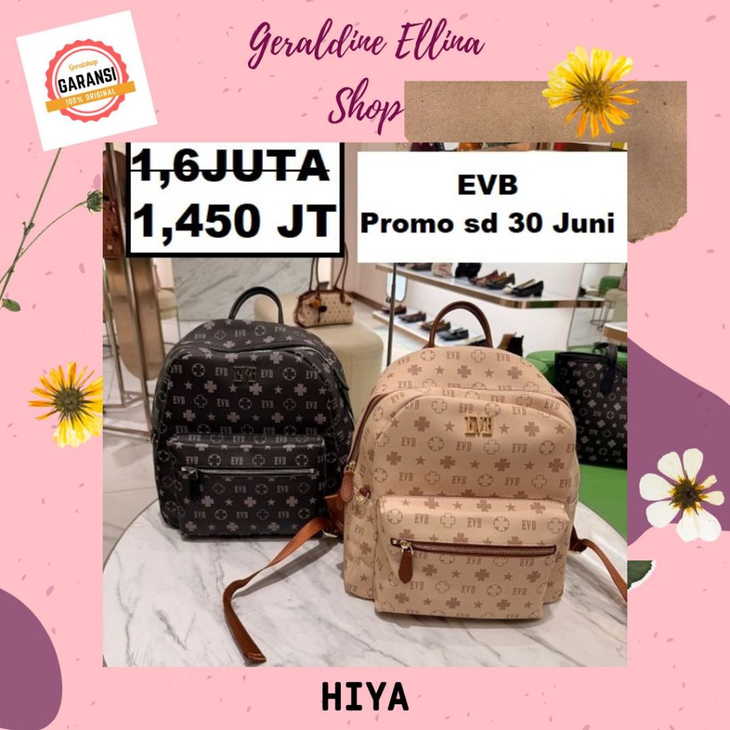 Tas ransel backpack wanita EVB 100% original seri HIYA