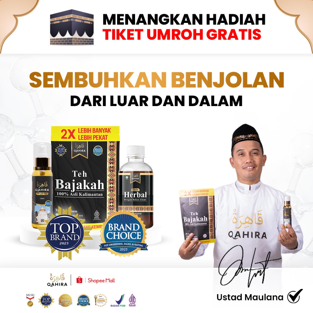 QAHIRA - Obat Herbal [Madu,  Minyak Oles, Teh Bajakah]