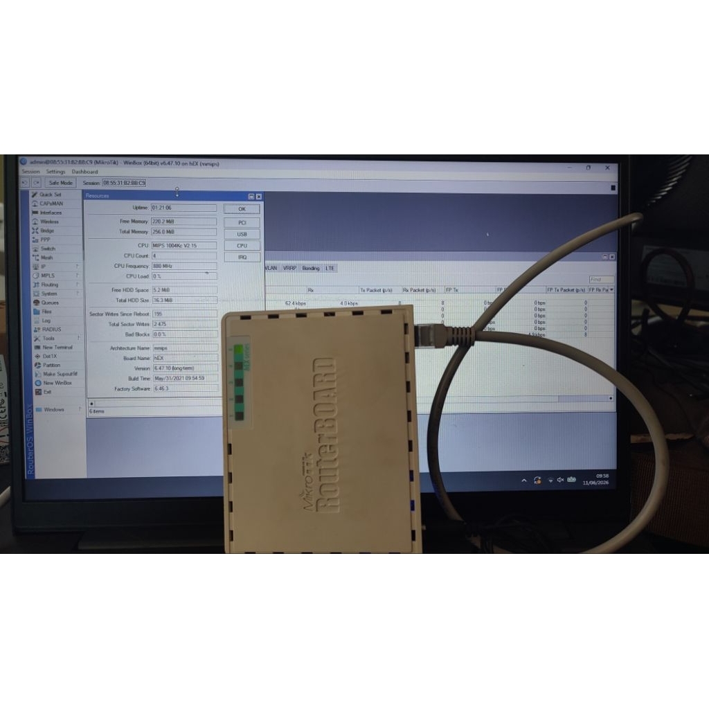 Mikrotik RB 750 gr3 Second Bekas