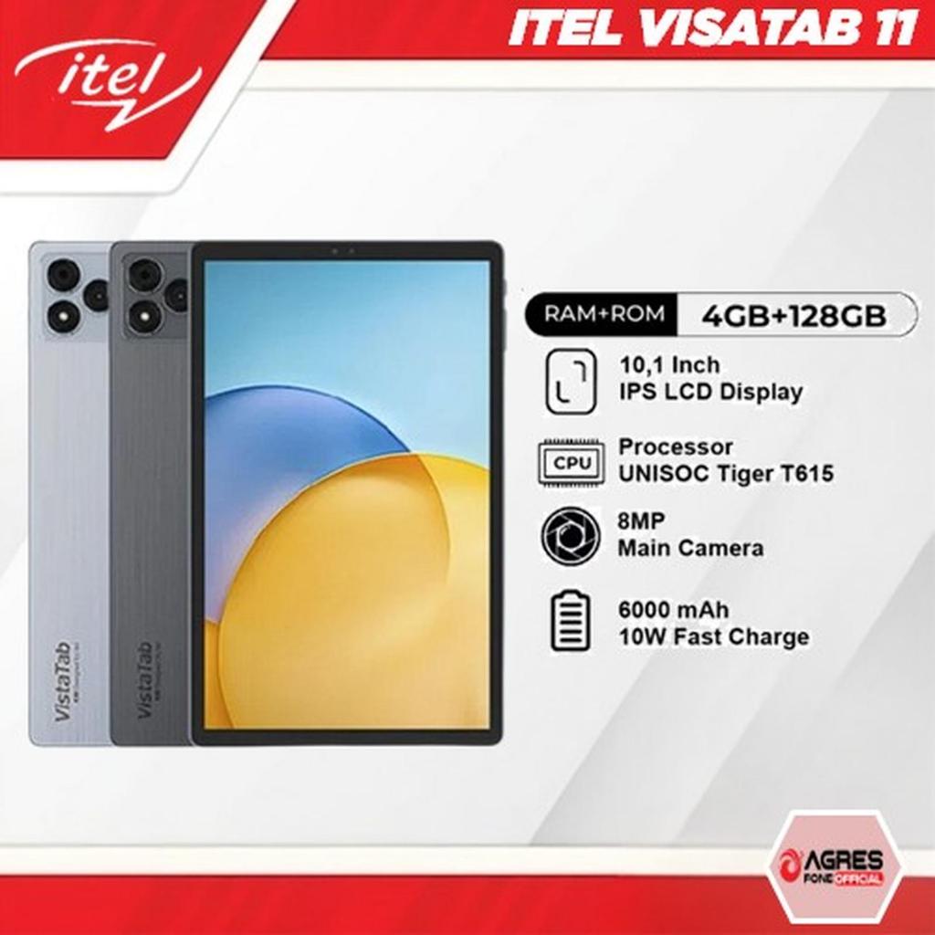 Itel VistaTab 11 4G LTE 4GB/128GB 10.1inch Garansi Resmi