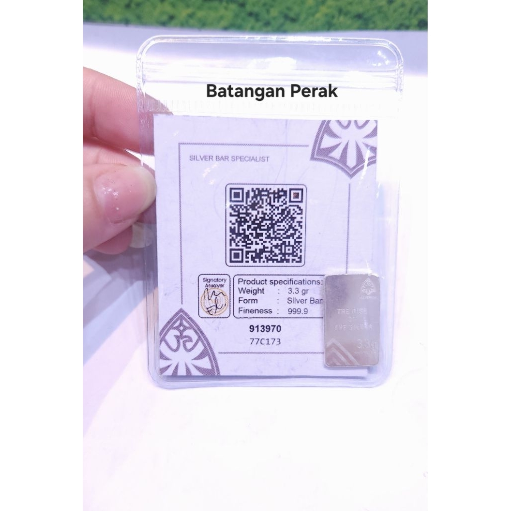 Batangan perak 999%.perak asli 999.