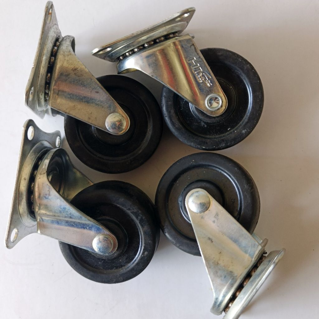Roda Caster Etalase Troli/Roda Kastor 2 inchi/Roda Troli/Harga Satuan