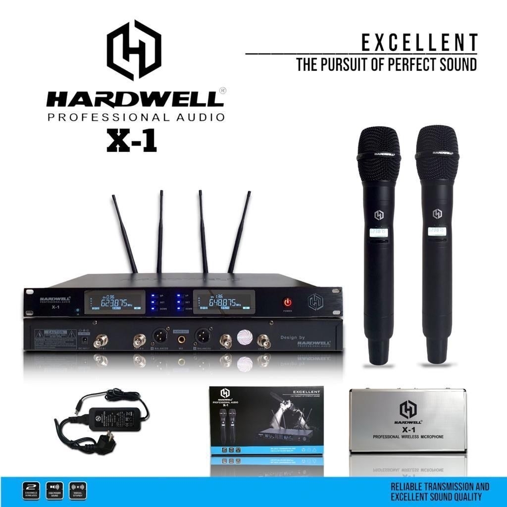 Mic Wireless Hardwell X-1 2 Handle Microphone Hardwell X-1