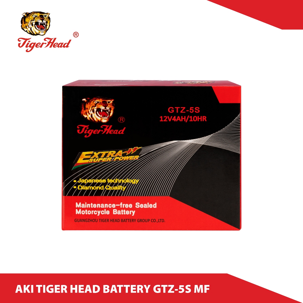 TIGER HEAD BATTERY/AKI MOTOR GTZ-5S MF