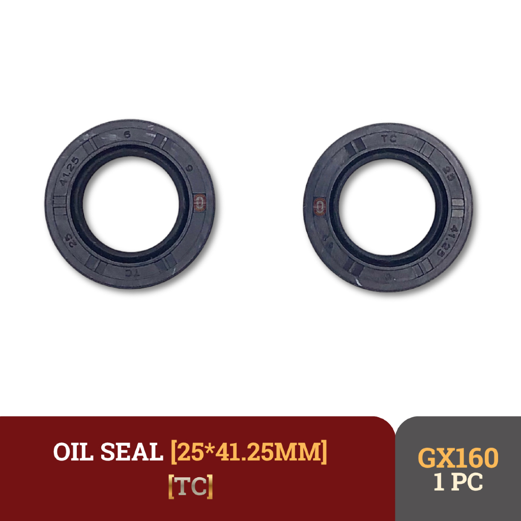 TC 25X41.25X6 OIL SEAL KRUK AS TC 25 41.25 6 MESIN PENGGERAK GX160 GX200 5.5HP 6.5HP