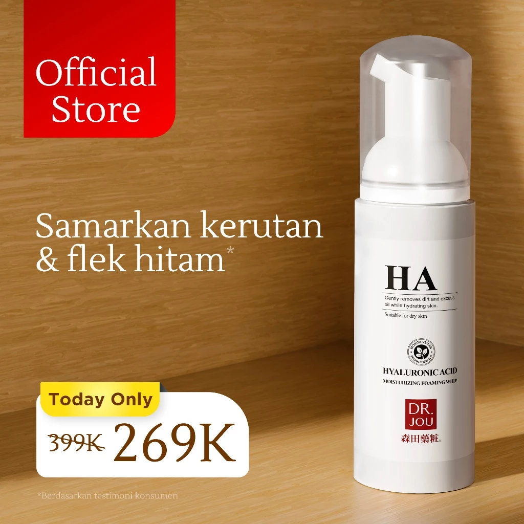[PROMO TETBATAS] Dr.JOU-(ANTI AGING) GENTLE CELANSING WHIP (FACIAL WASH) 145ML / SABUN CUCI MUKA/GLO