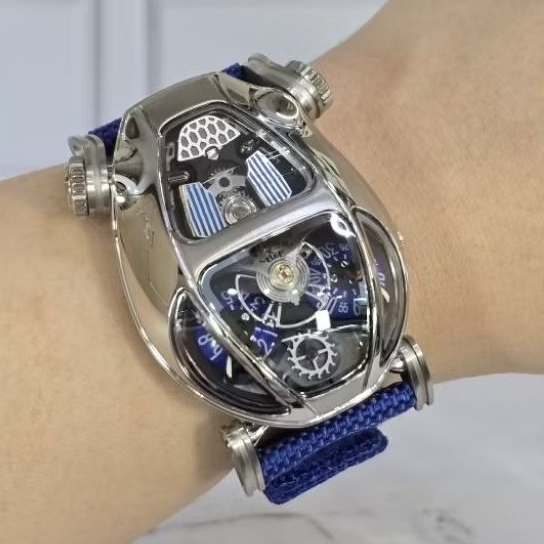 MB&F X Bvlgari Serpenti By Fabrizio Buonamassa Stigliani and Maximilian Büsser Blue Dial