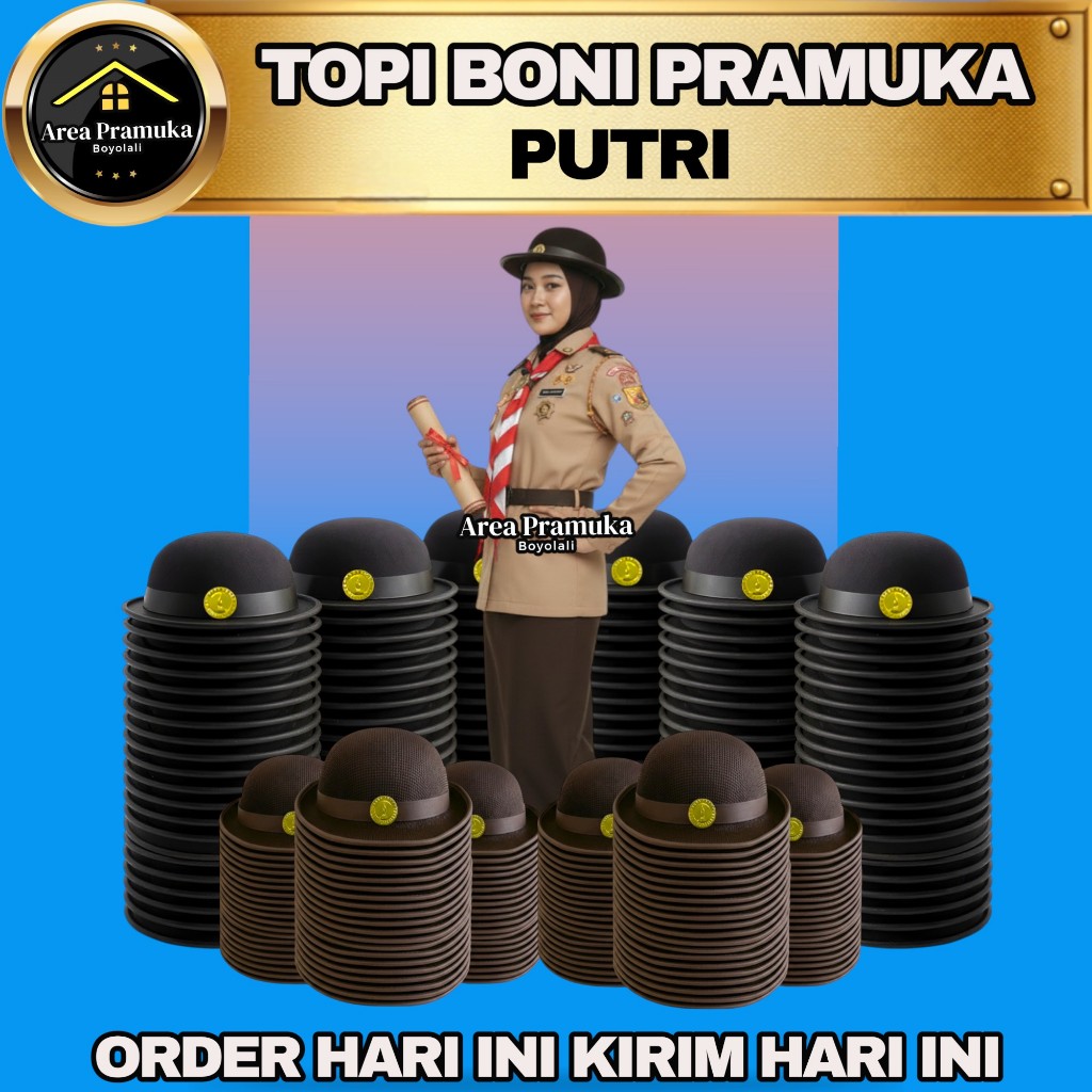 Grosir (20pcs) Topi Boni Pramuka