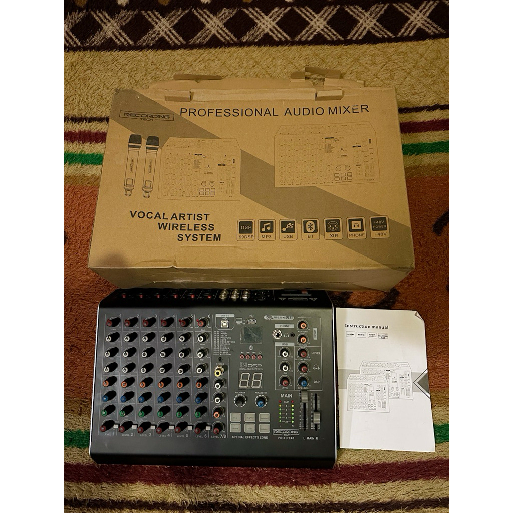 mixer recording tech pro rtx8